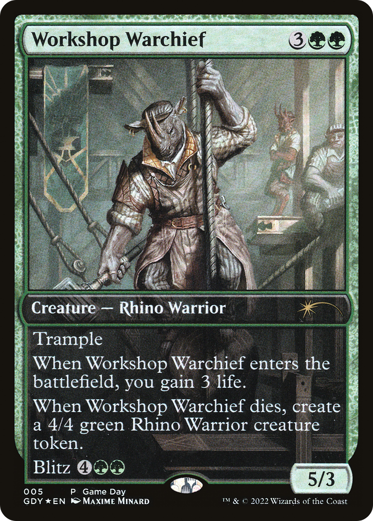Workshop Warchief (GAME-005) - Game Day Promos Foil