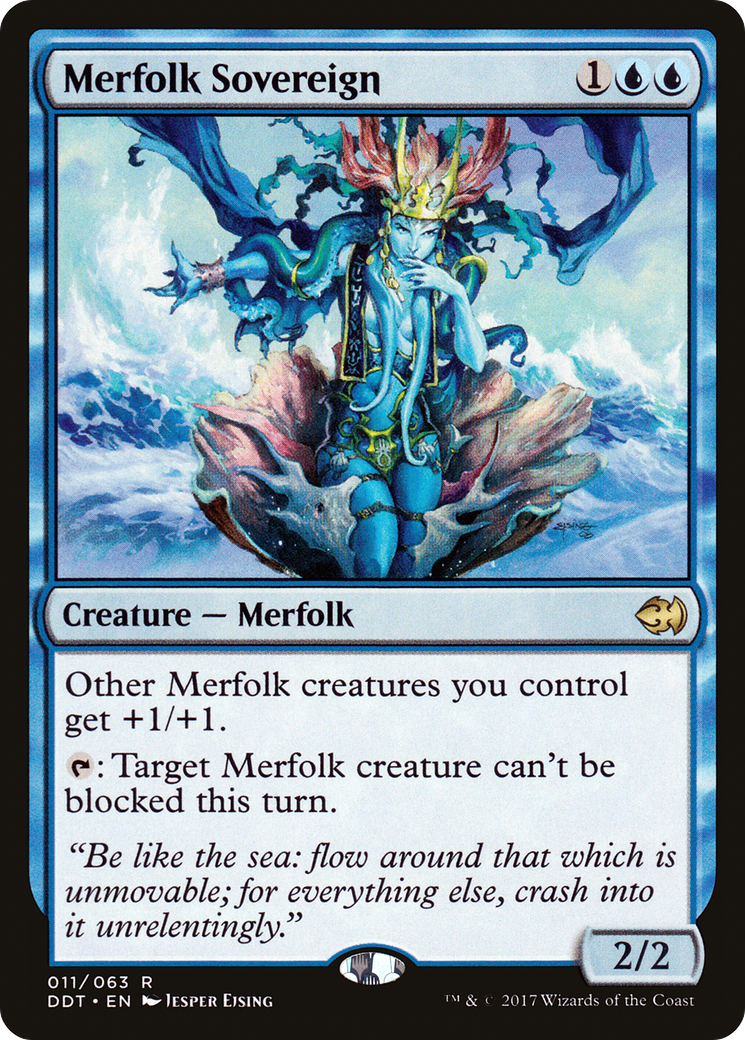 Merfolk Sovereign (DDT-011) - Duel Decks: Merfolk vs. Goblins