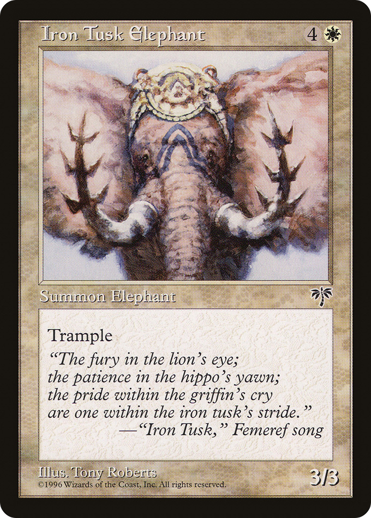 Éléphant à défense de fer (MIR-022) - Mirage 