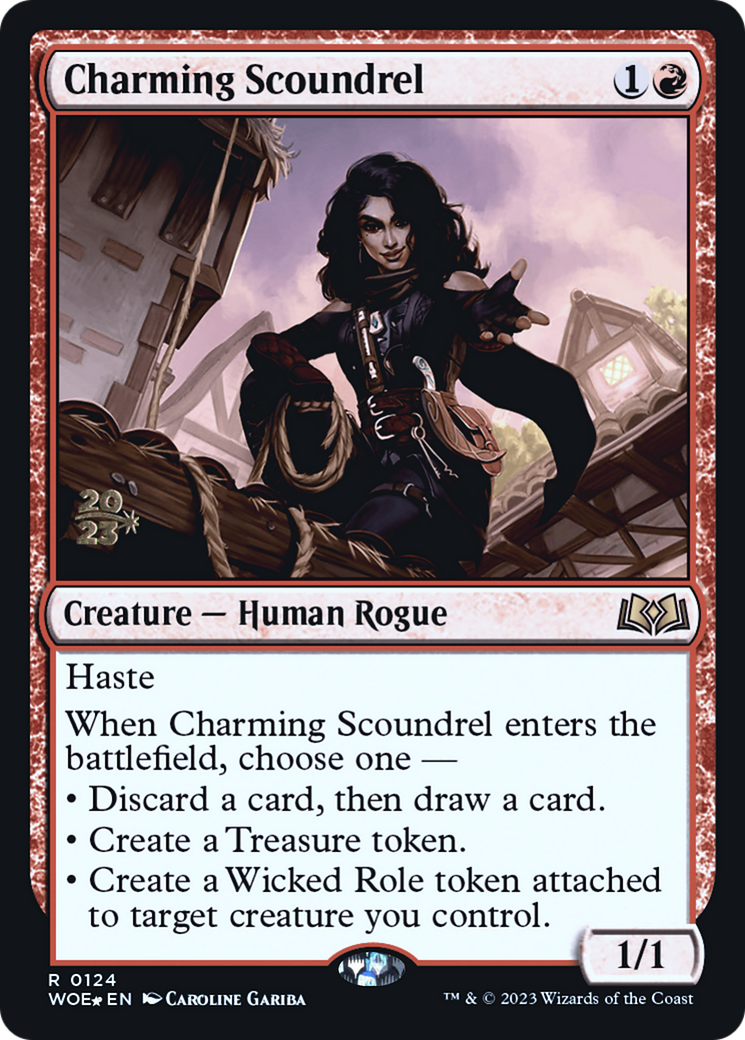 Charmant Scoundrel (PWOE-124S) - Wilds of Eldraine Promos Foil 
