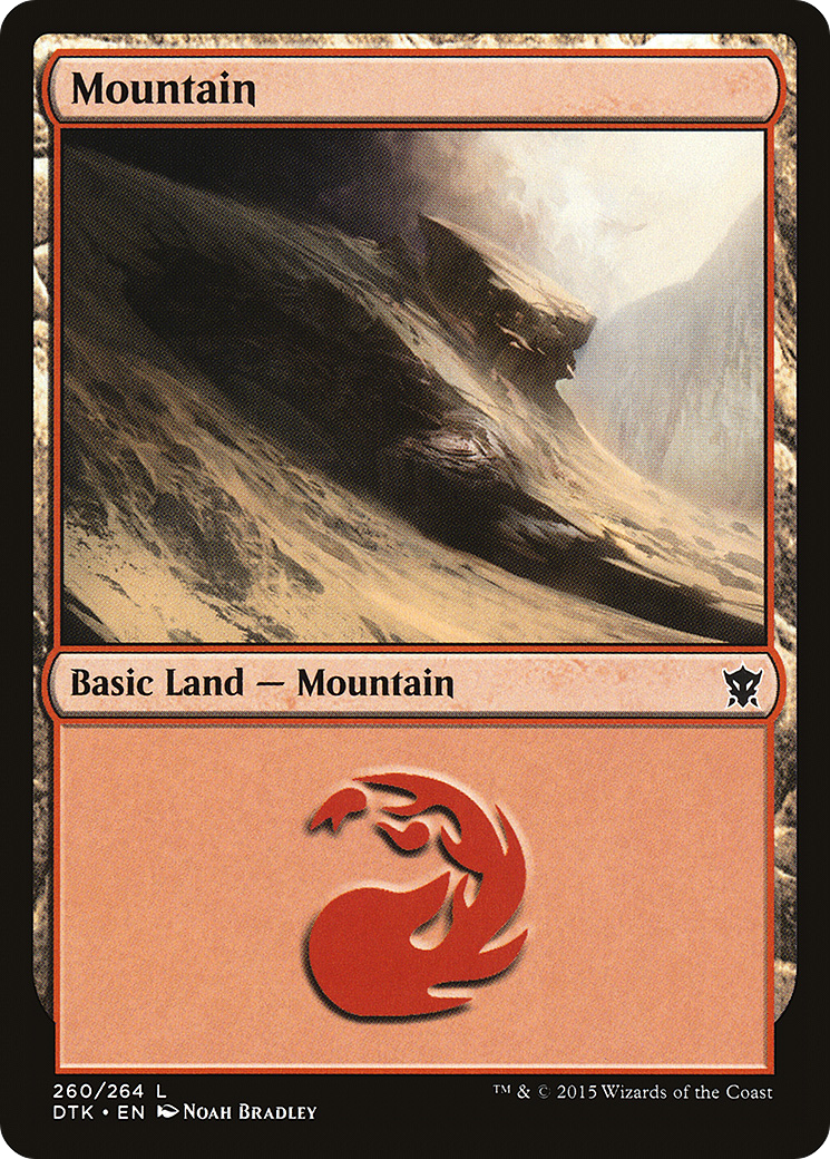 Mountain (260) (DTK-260) - Dragons of Tarkir Foil