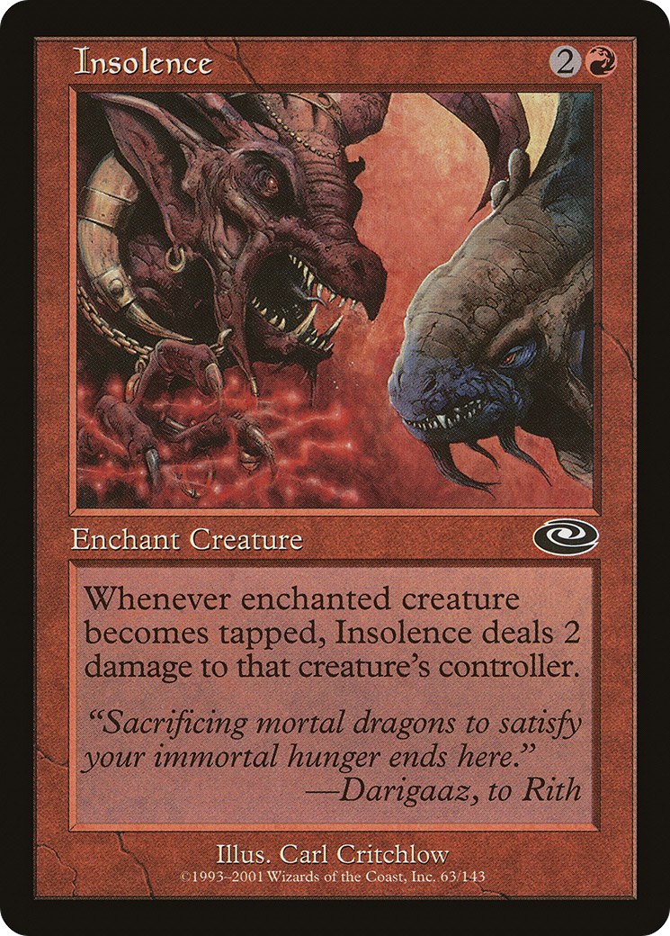 Insolence (PLS-063) - Planeshift Foil 