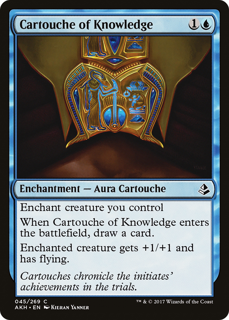 Cartouche de la Connaissance (AKH-045) - Feuille d'Amonkhet