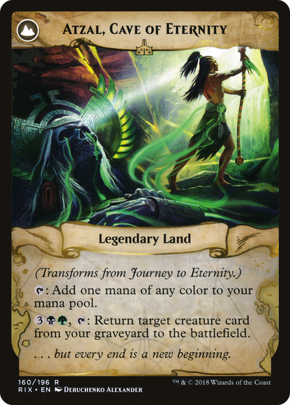 Journey to Eternity // Atzal, Cave of Eternity (RIX-160) - Rivals of Ixalan: (compasslanddfc)