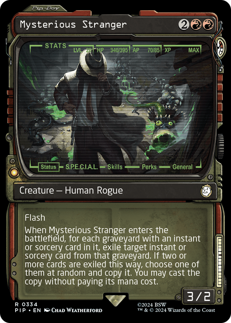 Mysterious Stranger (Showcase) (PIP-334) - Fallout: (Showcase) Foil