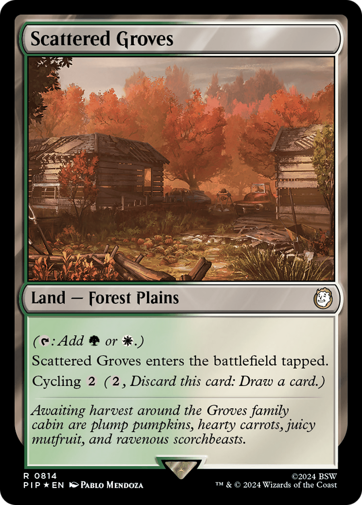 Scattered Groves (Surge Foil) (PIP-814) - Fallout Foil