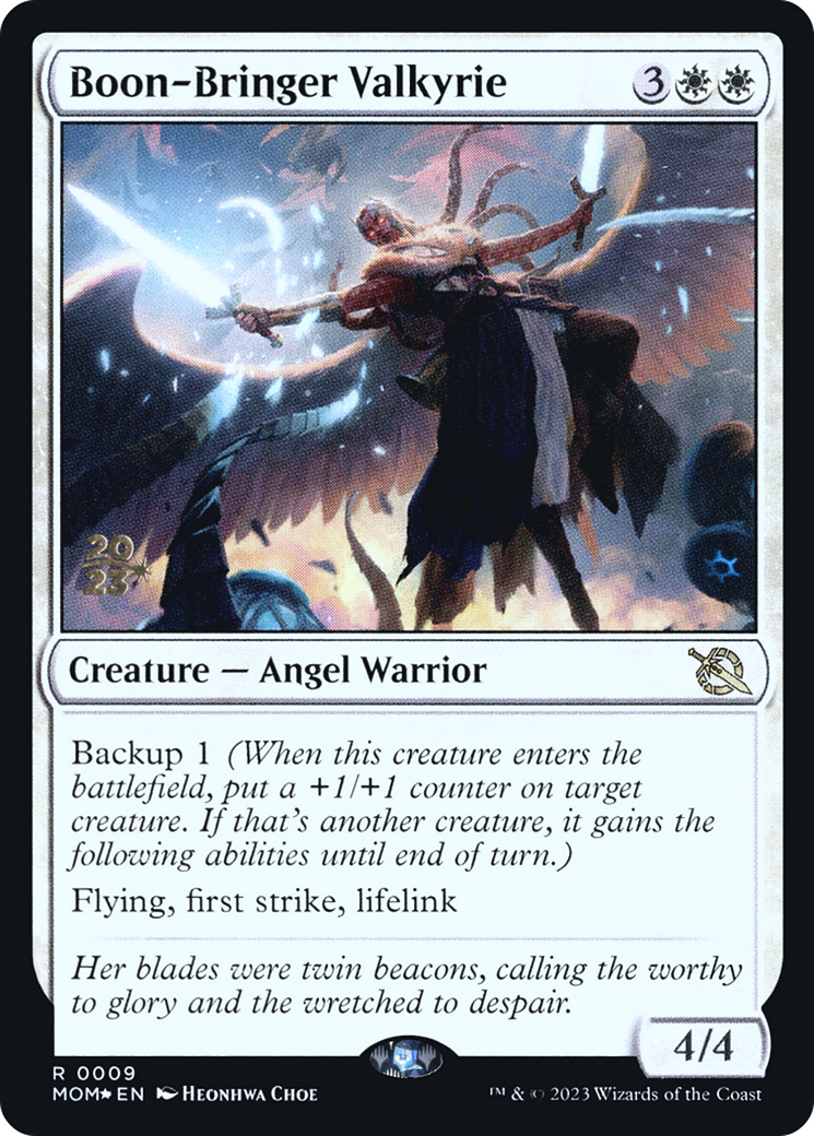 Boon-Bringer Valkyrie (PRE-009) - March of the Machine Promos Foil