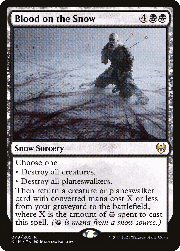 Du sang sur la neige (KHM-079) - Kaldheim : (neige)