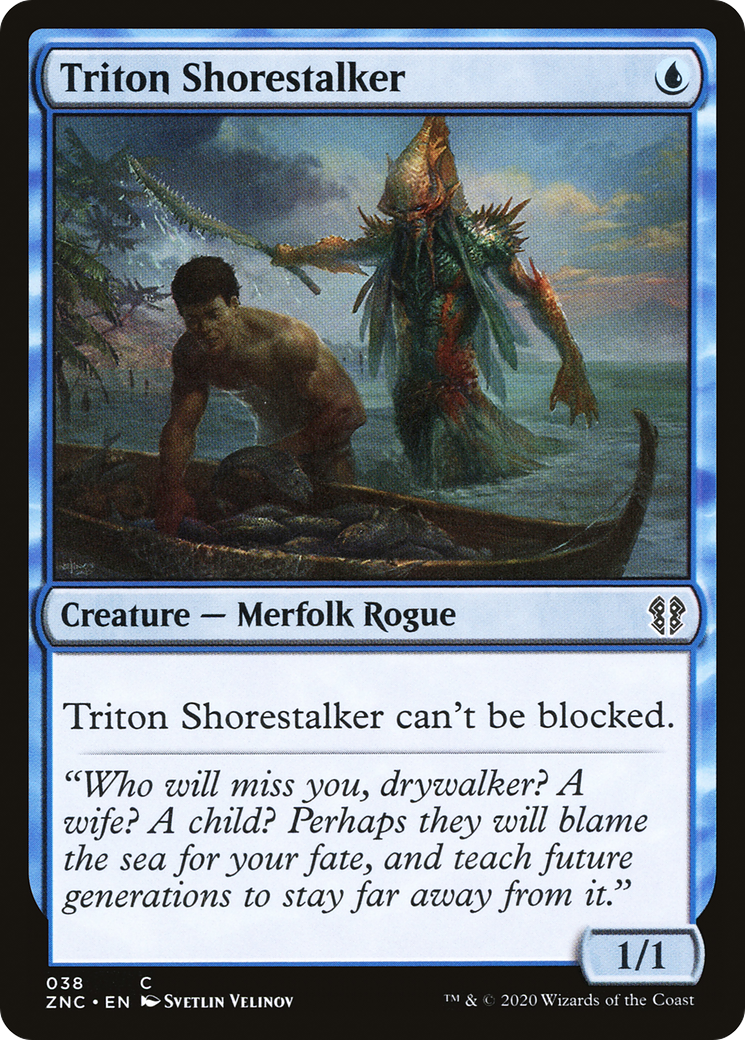 Triton Shorestalker (ZNC-038) - Commandant de Zendikar Rising 