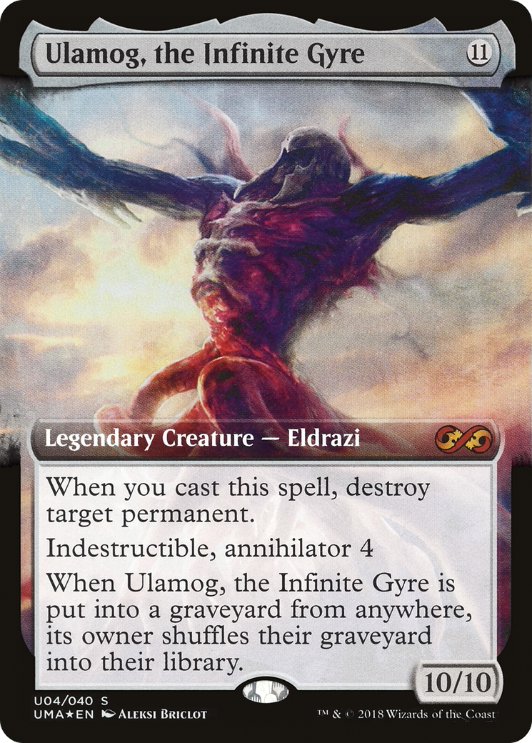 Ulamog, the Infinite Gyre (UMA:BT-U04) - Ultimate Box Topper: (Extended Art) Foil