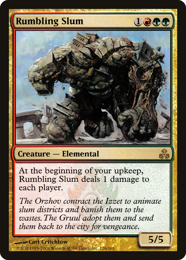 Bidonville grondant (GPT-126) - Feuille du Pacte des Guildes 