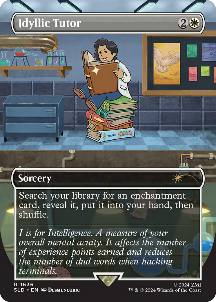 Idyllic Tutor (1636) (SLD-1636) - Secret Lair Drop (Borderless)