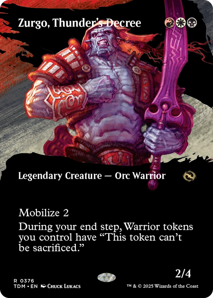 Zurgo, Décret du Tonnerre (Sans Frontières) (TDM-376) - Tarkir : Tempête de Dragons (Foil) 