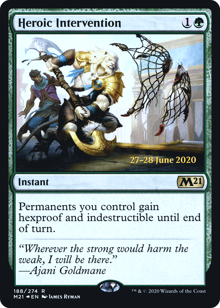 Heroic Intervention (M21) (PRE-188) - Core Set 2021 Promos Foil