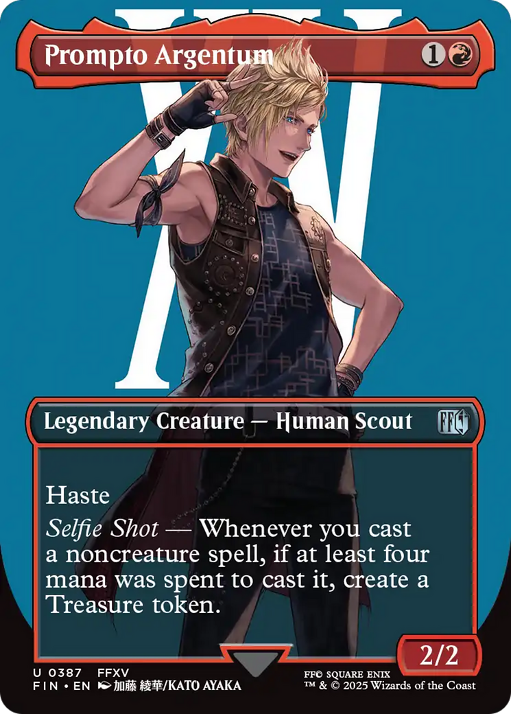 Prompto Argentum (FIN-387) - FINAL FANTASY (Borderless) Foil