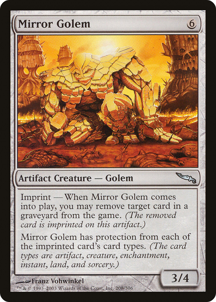Golem miroir (MRD-208) - Mirrodin 
