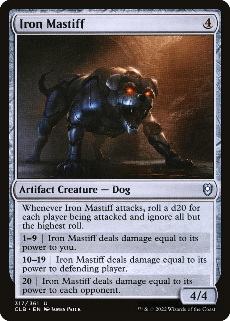 Iron Mastiff (CLB-317) - Commander Legends : La Bataille pour Baldur's Gate (version foil) 