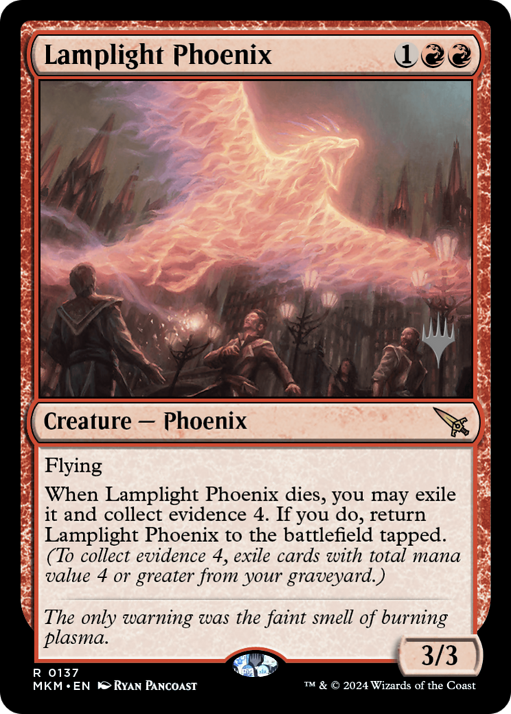 Lamplight Phoenix (PPMKM-137P) - Murders at Karlov Manor Promos