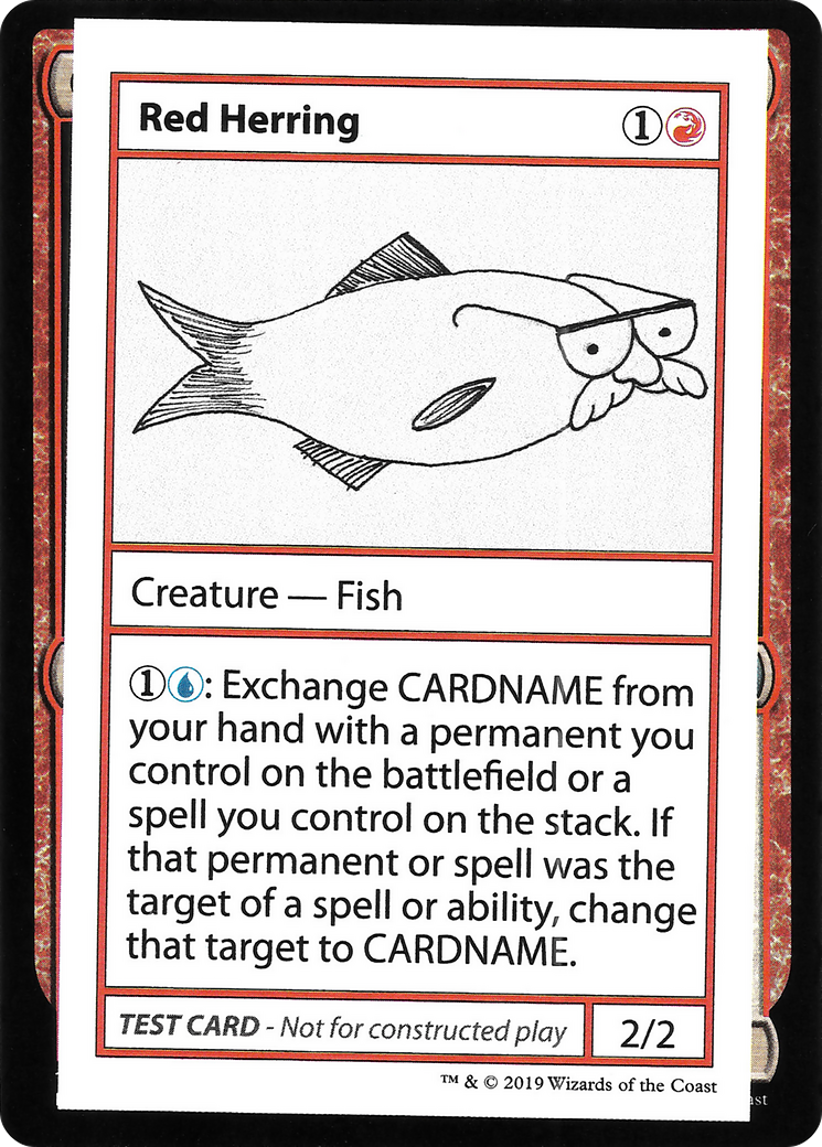 Red Herring (No PW Symbol) (CMB1-) - Mystery Booster Playtest Cards 2021