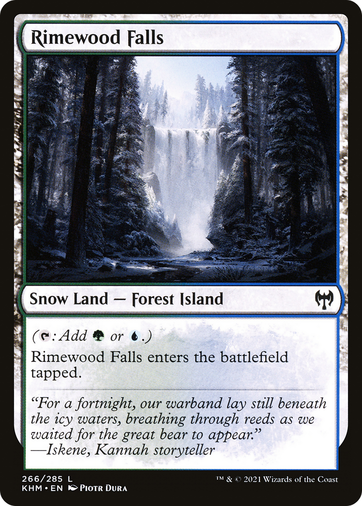 Rimewood Falls (KHM-266) - Kaldheim : (neige) Foil 