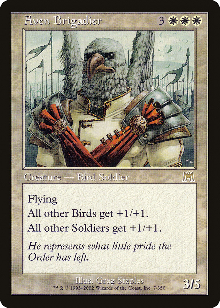 Brigadier Aven (ONS-007) - Onslaught Foil 
