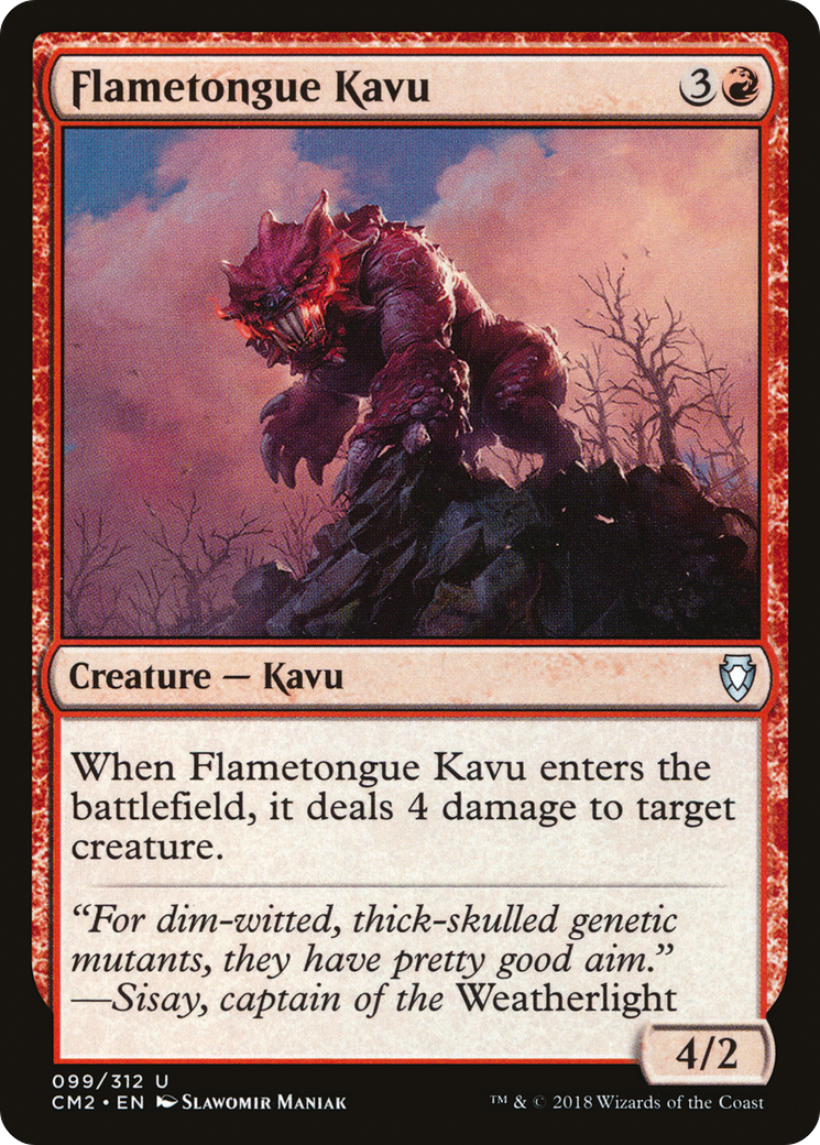 Kavu Langue de Feu (CM2-099) - Commander Anthology Volume II 