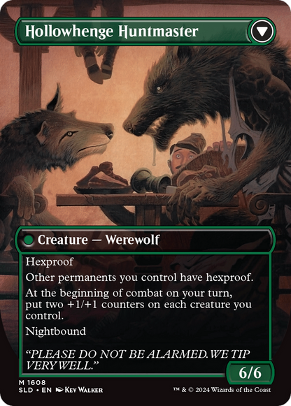 Gardien d'Avabruck // Maître de la chasse de Hollowhenge (SLD-1608) - Butin secret (sans bordure) 