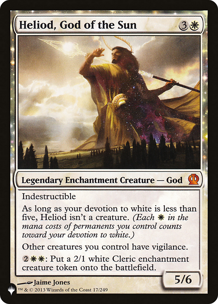 Heliod, God of the Sun (LIST-17/249) - The List: (enchantment)