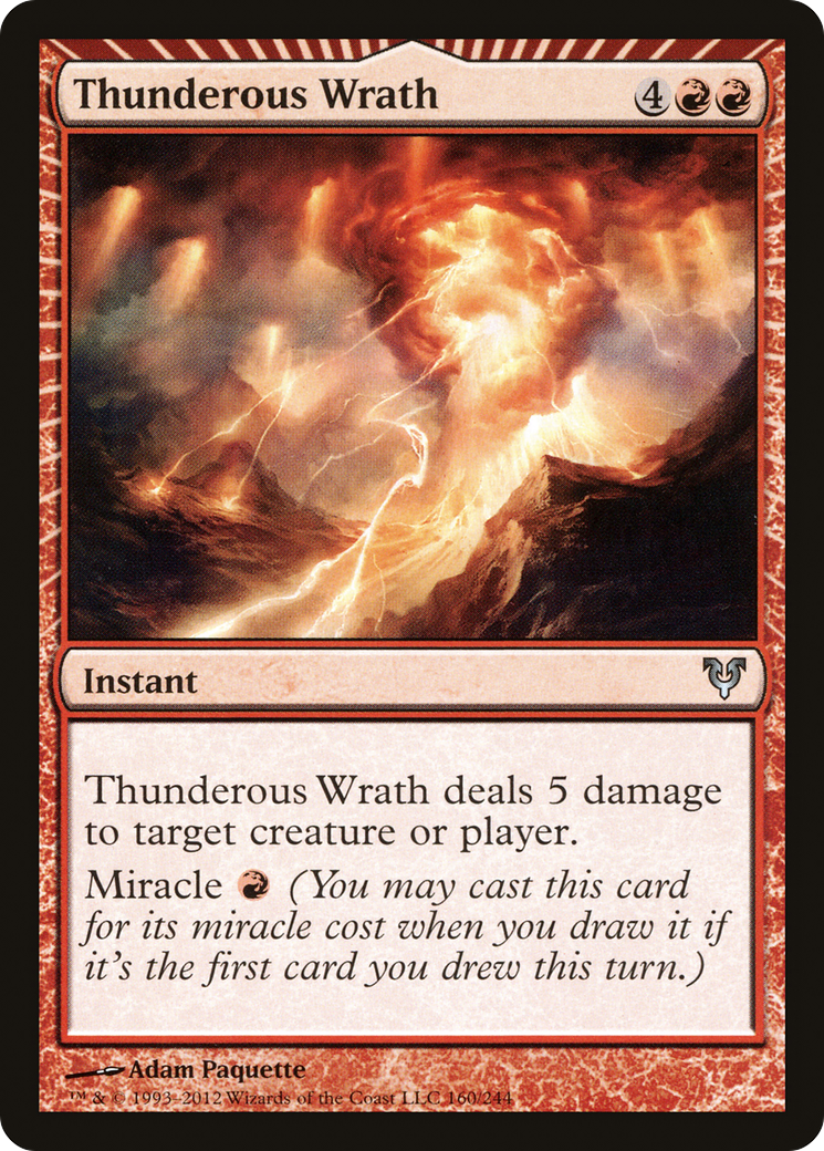 Colère tonitruante (AVR-160) - Avacyn restaurée : (miracle) 