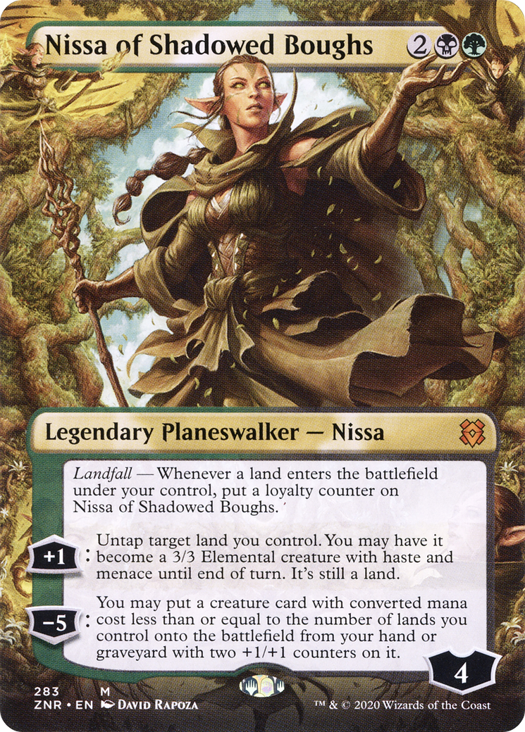 Nissa des Branches Ombragées (ZNR-283) - Zendikar Rising (sans bordure) Foil 