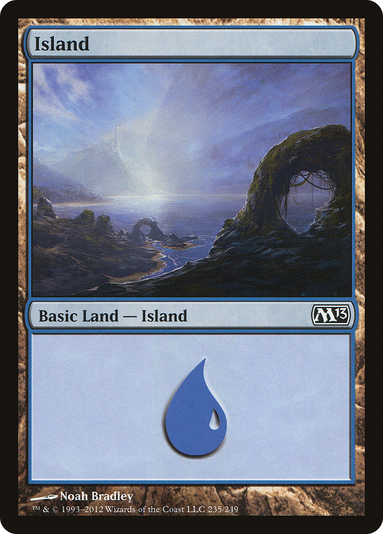 Island (235) (M13-235) - Magic 2013 Foil