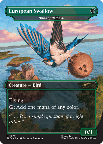 Oiseaux de paradis // Oiseaux de paradis (SLD-1675) - Secret Lair Drop / Hirondelle africaine (sans bordure) Foil 