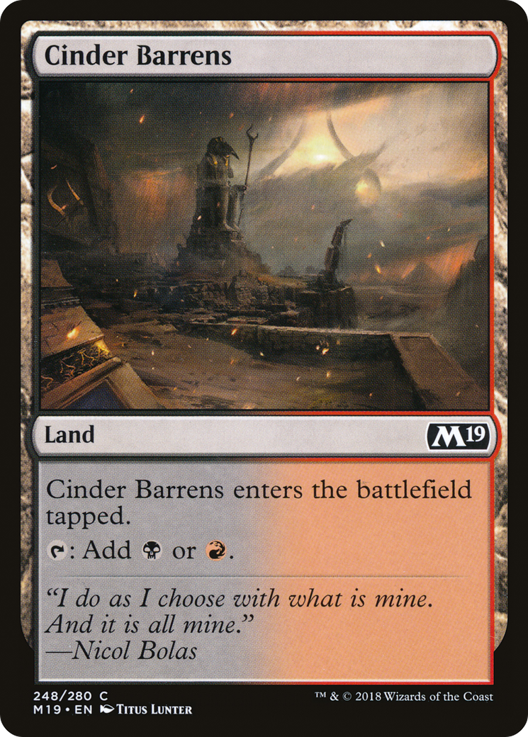 Barrens de Cendres (M19-248) - Édition de base 2019 