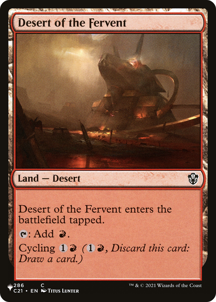 Desert of the Fervent (LIST-286/081) - The List