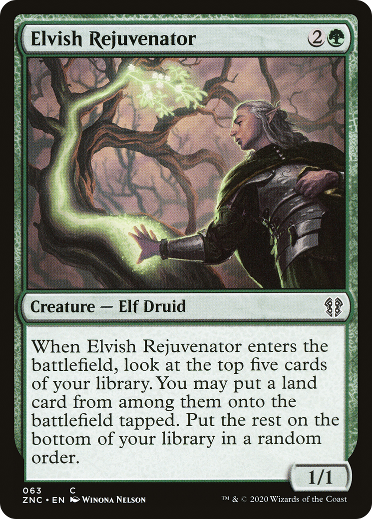 Rajeunisseur elfique (ZNC-063) - Commandant ascendant de Zendikar 