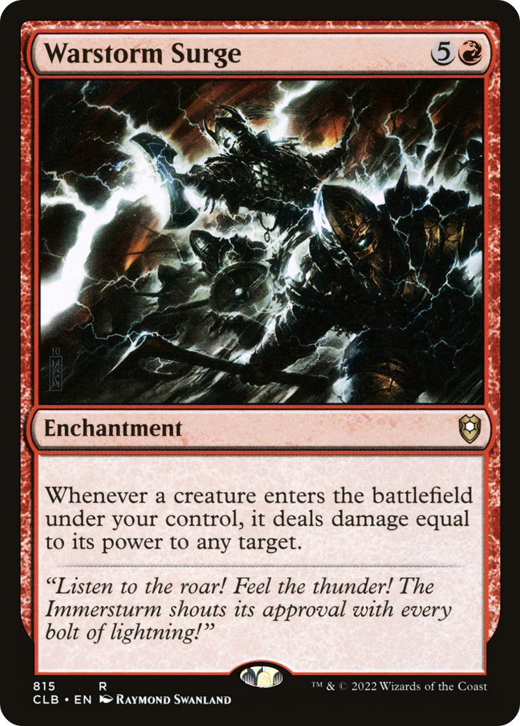 Warstorm Surge (CLB-815) - Commander Legends : La Bataille de Baldur's Gate 