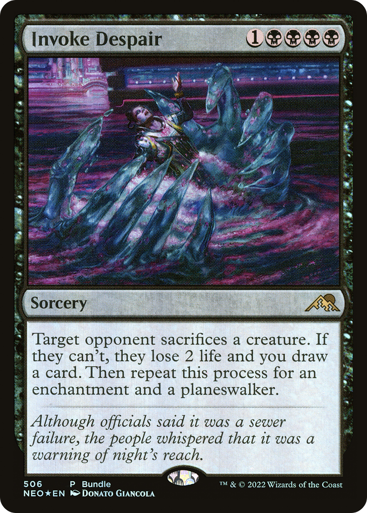 Invoquer le désespoir (NEO-506) - Kamigawa : Neon Dynasty Foil 