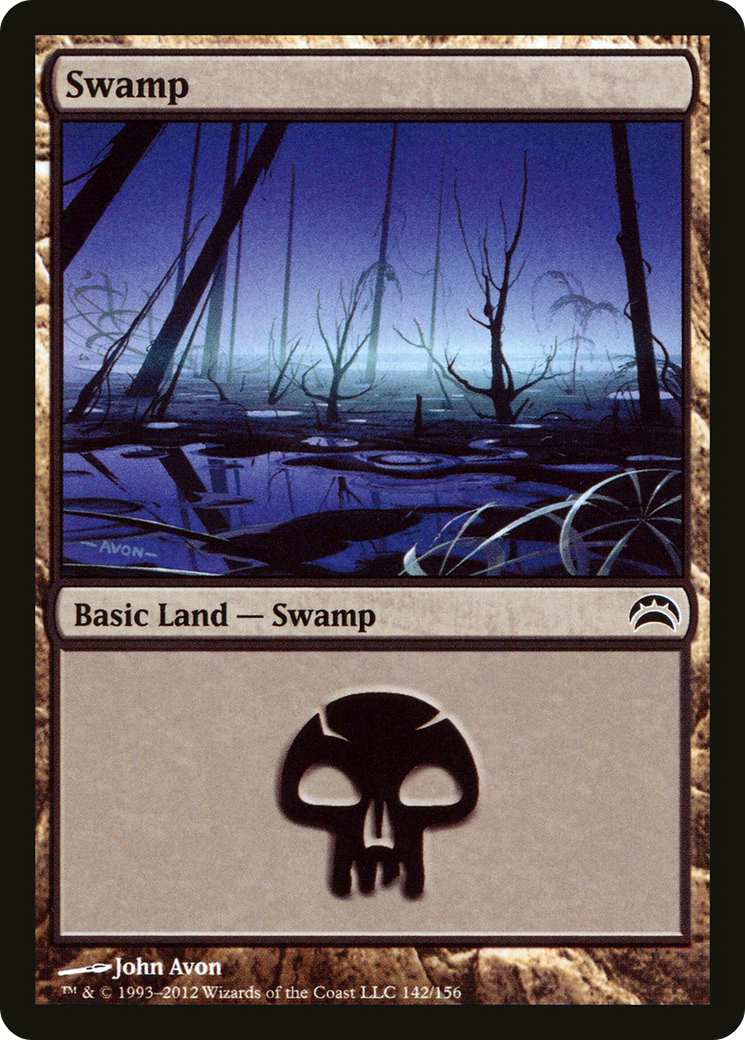 Swamp (142) (PC2-142) - Planechase 2012 Foil