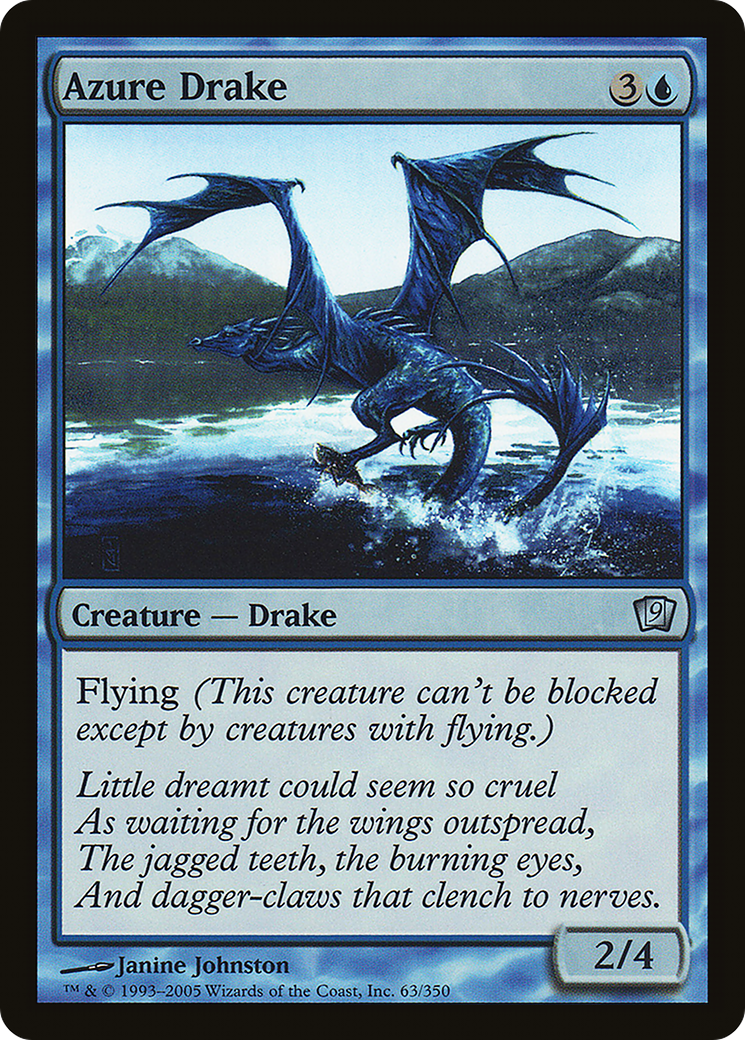 Azure Drake (9ED-63★) - Ninth Edition Foil