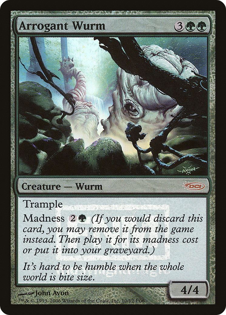 Arrogant Wurm (FNM-010) - Friday Night Magic 2006 Foil