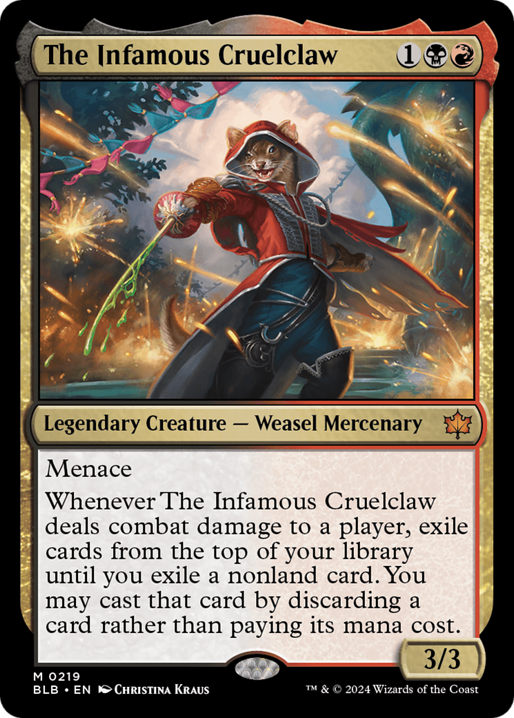 La Griffe Cruelle Infâme (BLB-219) - Bloomburrow Foil 