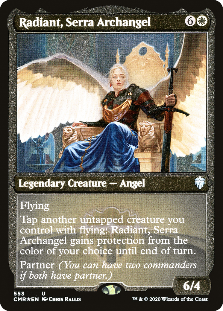 Radiant, Serra Archange (CMR-553) - Commander Legends Etched Foil 