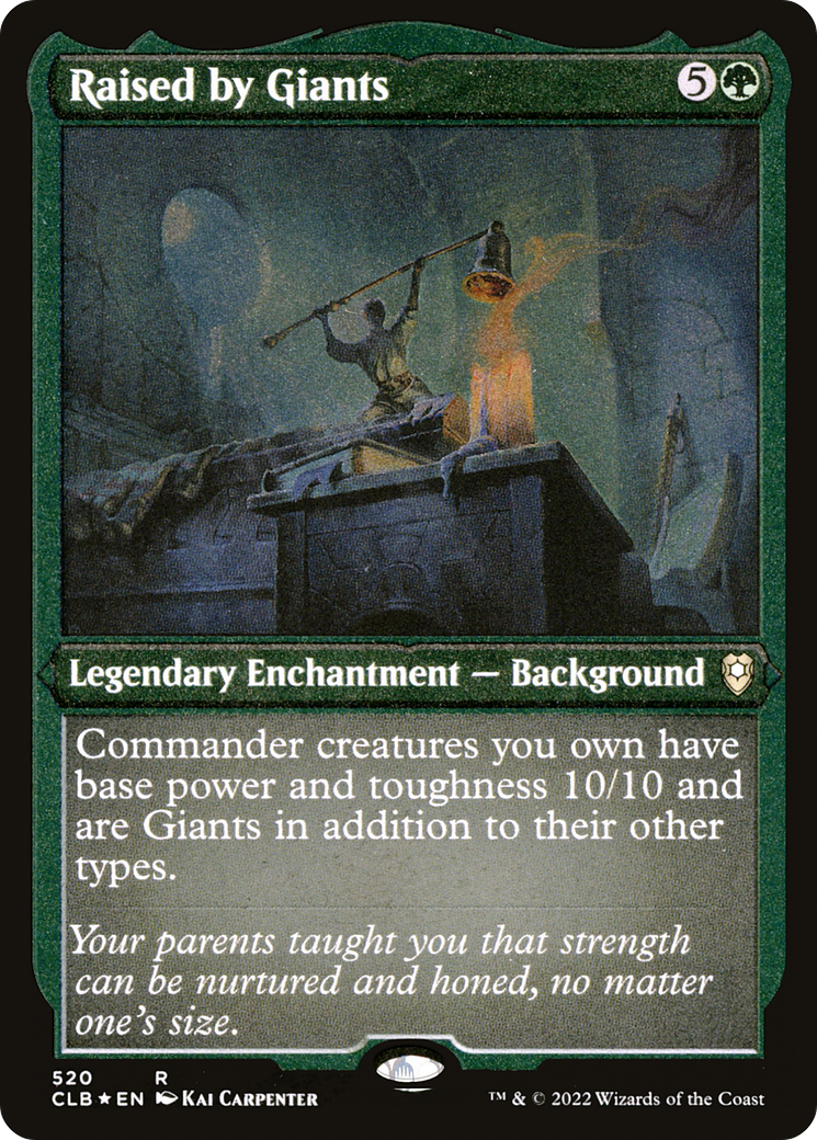 Raised by Giants (CLB-520) - Commander Legends: Battle for Baldur's Gate Etched Foil