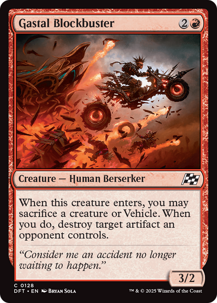 Gastal Blockbuster (-128) - Feuille d'Aetherdrift 