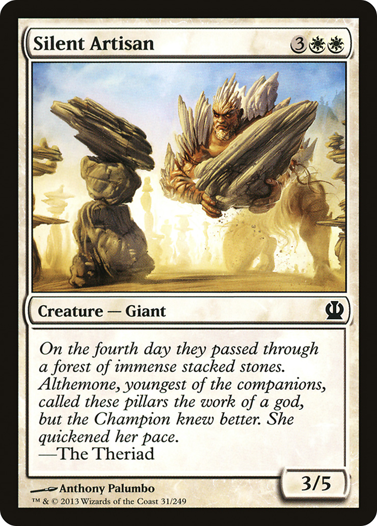 Artisan silencieux (THS-031) - Feuille Theros 
