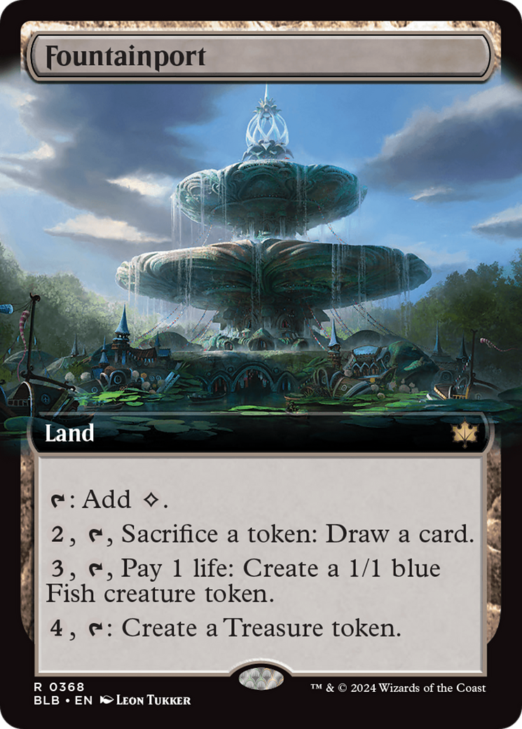 Fountainport (BLB-368) - Bloomburrow : (Extended Art) Feuille