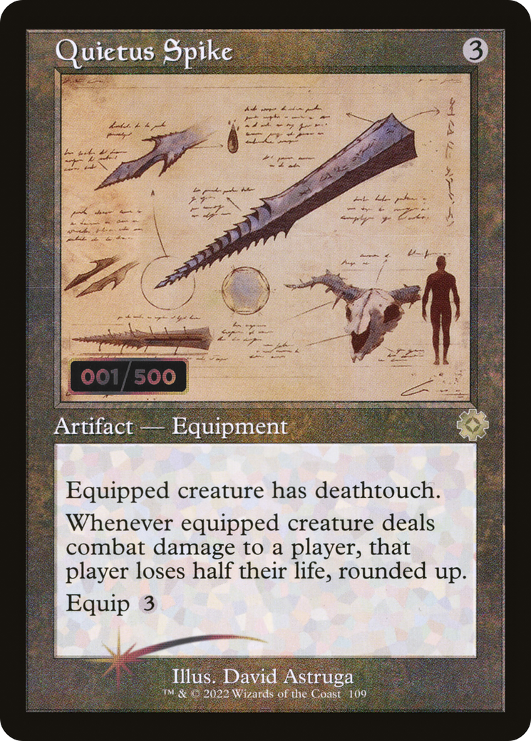 Quietus Spike (Schematic) (Serial Numbered) (BRR-109) - The Brothers' War Retro Artifacts Foil