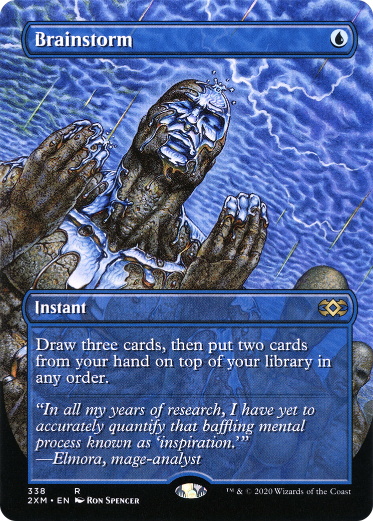Brainstorm (Borderless) (2XM-338) - Double Masters (Borderless)