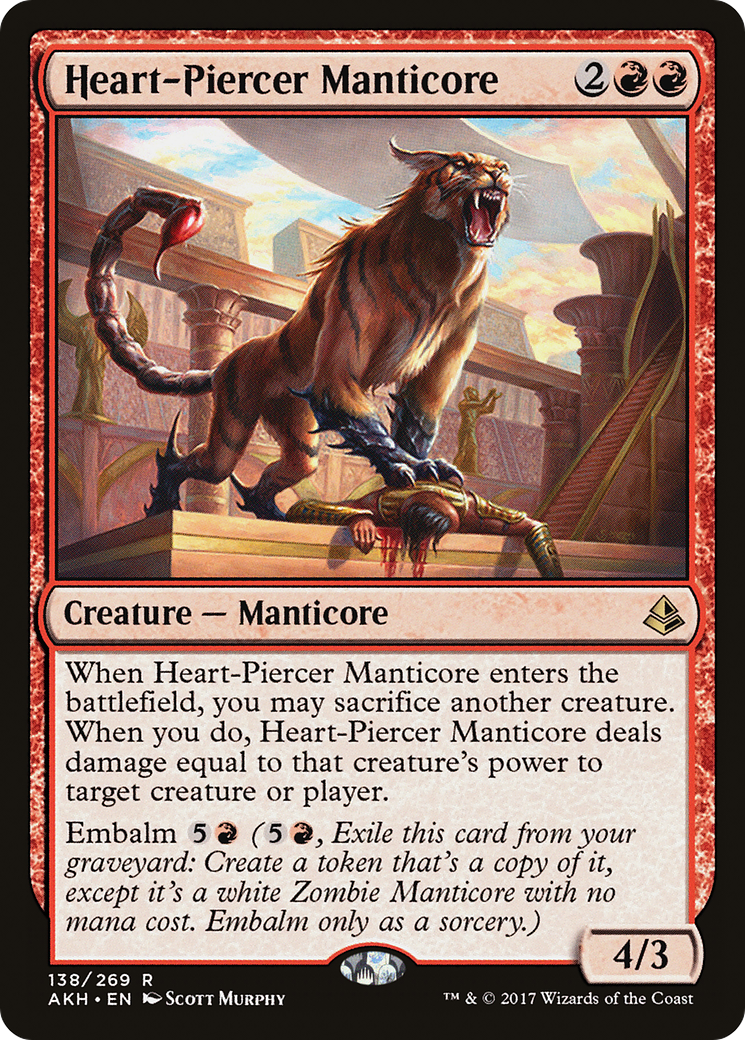 Heart-Piercer Manticore (AKH-138) - Amonkhet Foil