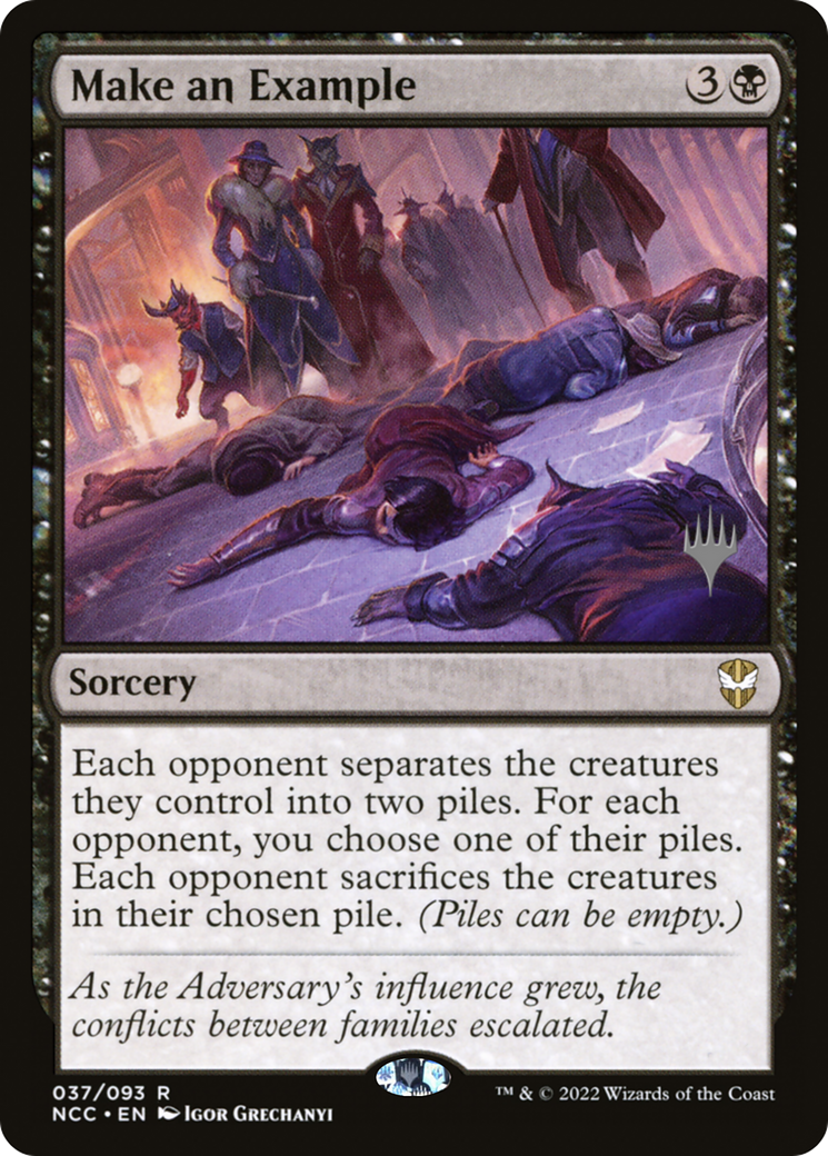 Make an Example (PPSNC-37P) - New Capenna Commander Promos Foil